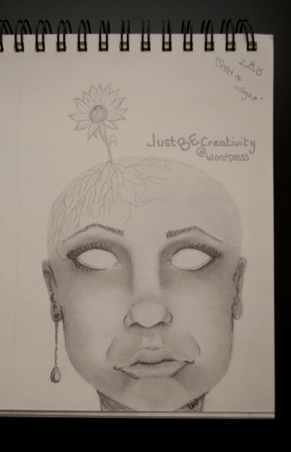 Seed of Insight. Graphite on Paper. February 8, 2013
